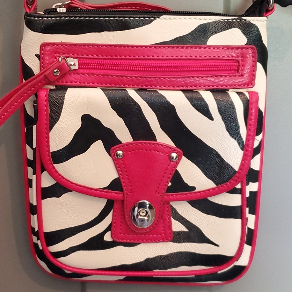 Crossbody  - Zebra print bag MUST SEE.